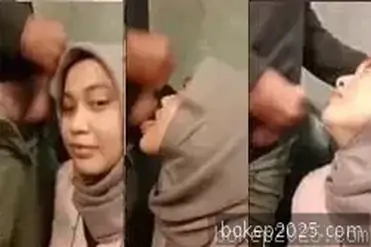 Jilbab Manis Nyepong Penuh Air Liur
